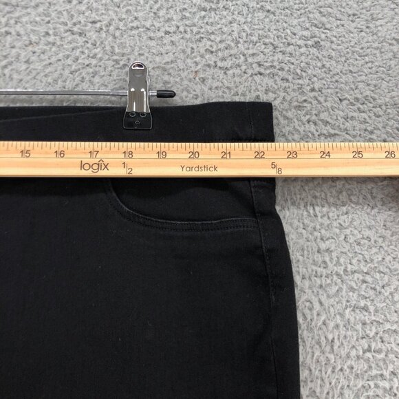 H&M Jeans Womens 26 Plus Black Super Stretch Skinny Pull On Casual Modern NWT - Picture 7 of 11